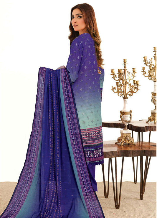 Roshna By Johra Embroidered Printed Lawn Unstitched 3Pcs