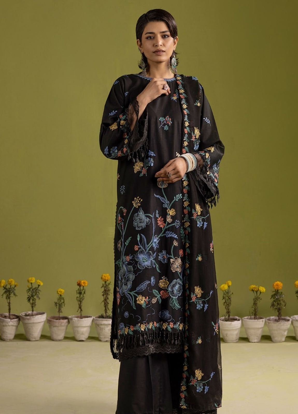 Gul-E-Bahaar By Khoobsurat Embroidered Lawn Unstitched 3pcs