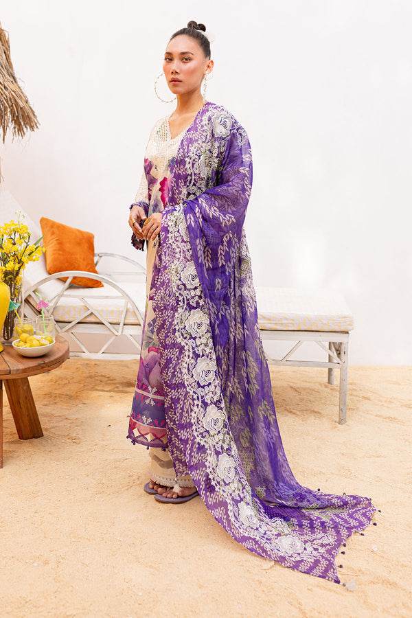 Nureh Gardenia Embroidered Lawn Unstitched 3pcs - Jotey