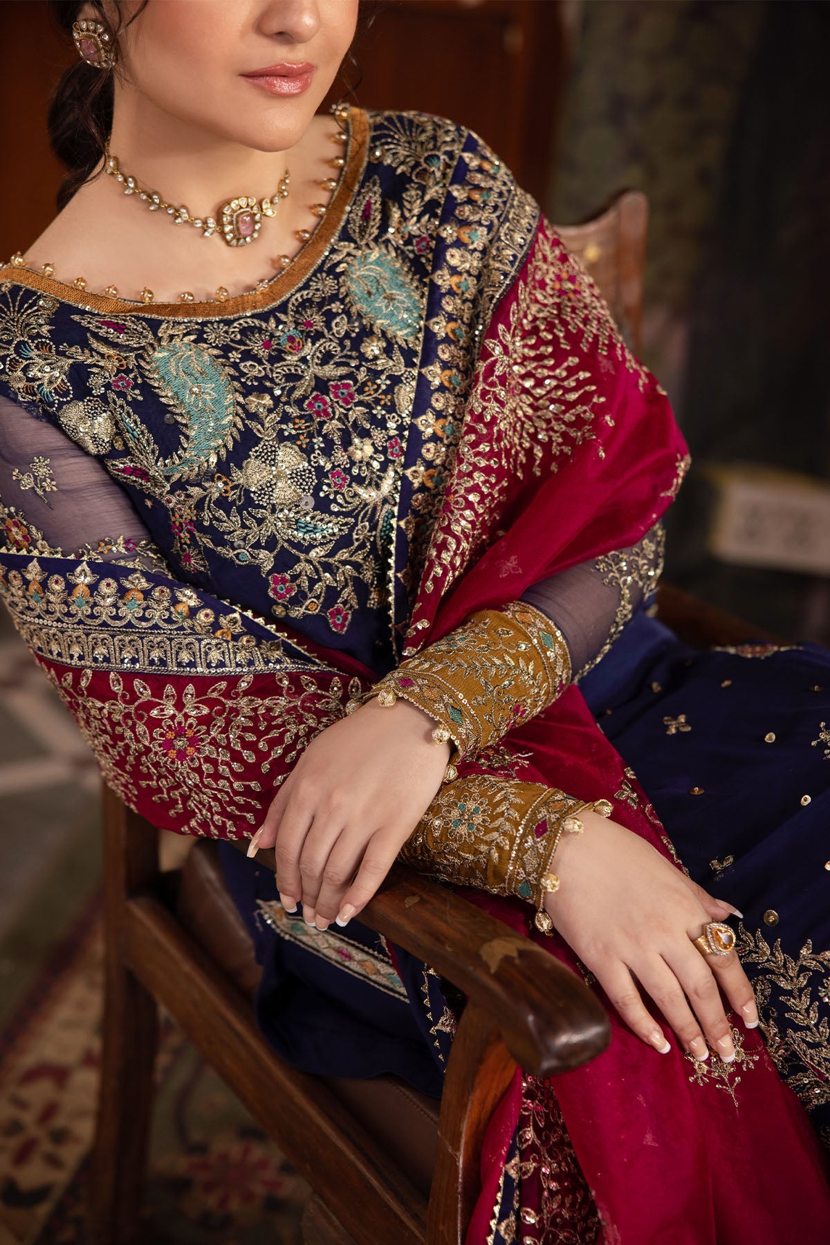 Alfaaz Embroidered Luxury Festive Edition Unstitched 3pcs