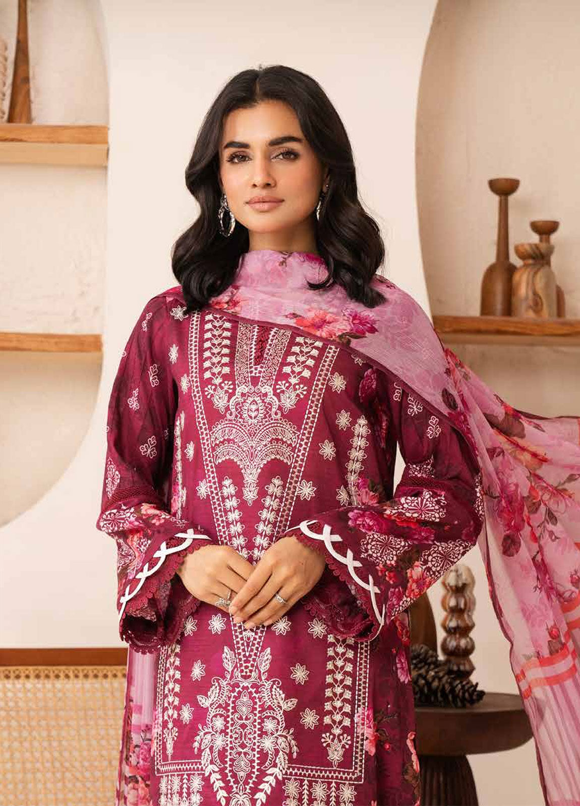 Nehal By Johra Embroidered Printed Lawn Unstitched 3Pcs