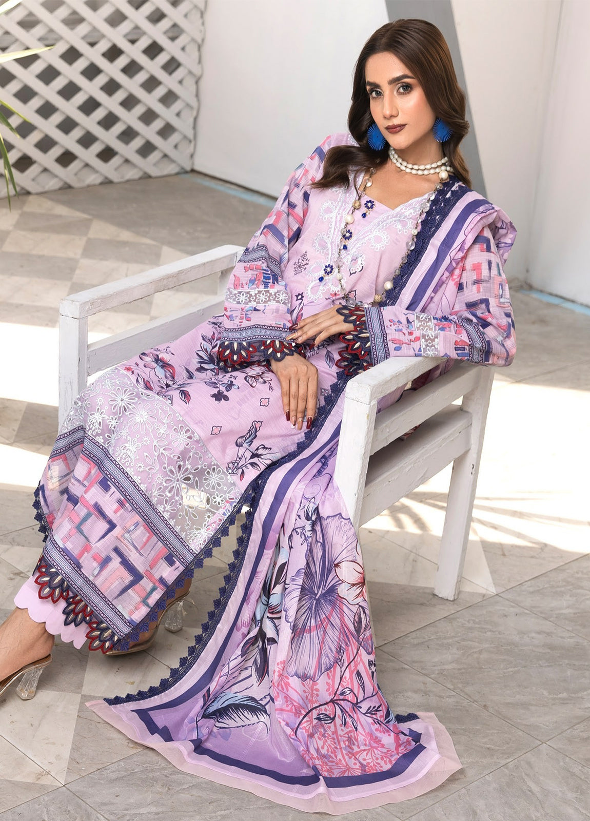 Janan By Sidra Aleem Embroidered Lawn Unstitched 3Pcs