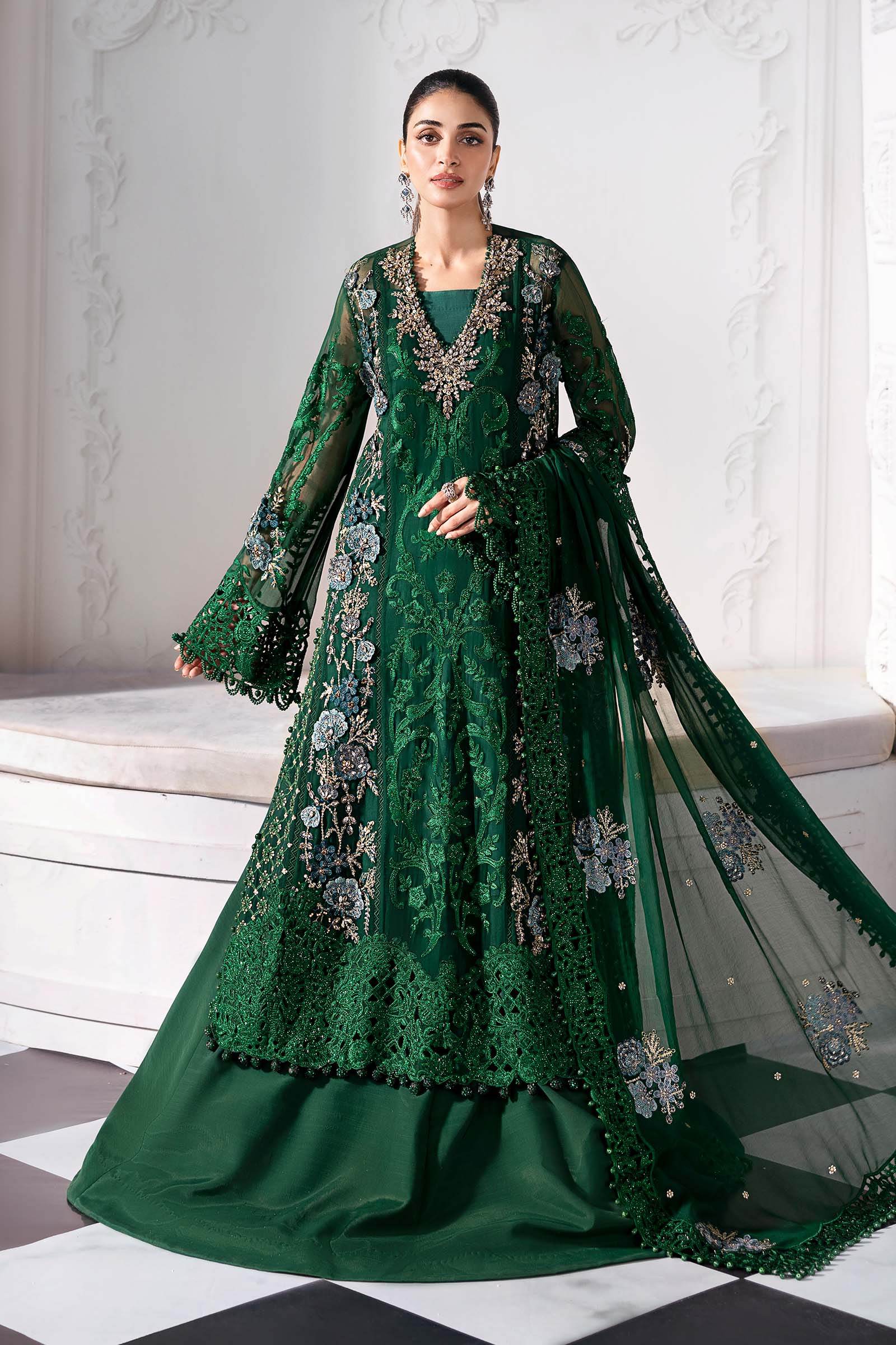 MARIA B. Embroidered Vol-30 Luxury Unstitched 3pcs - Jotey