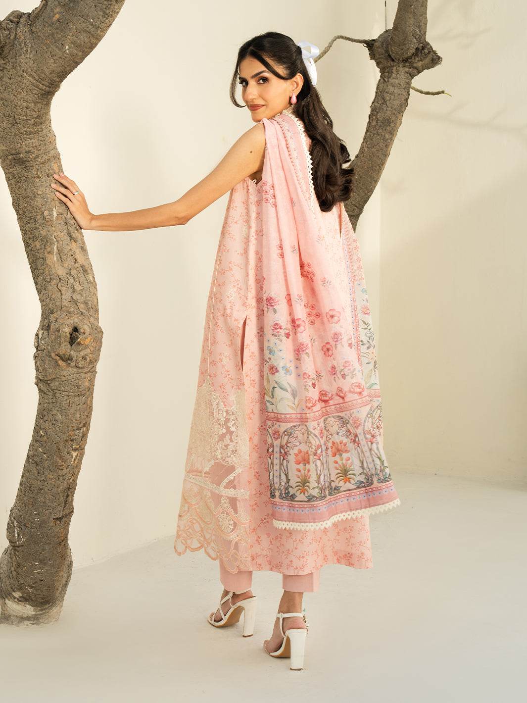 F&F Prints By Faiza Faisal Digital Printed Unstitched Lawn 3pcs - Jotey