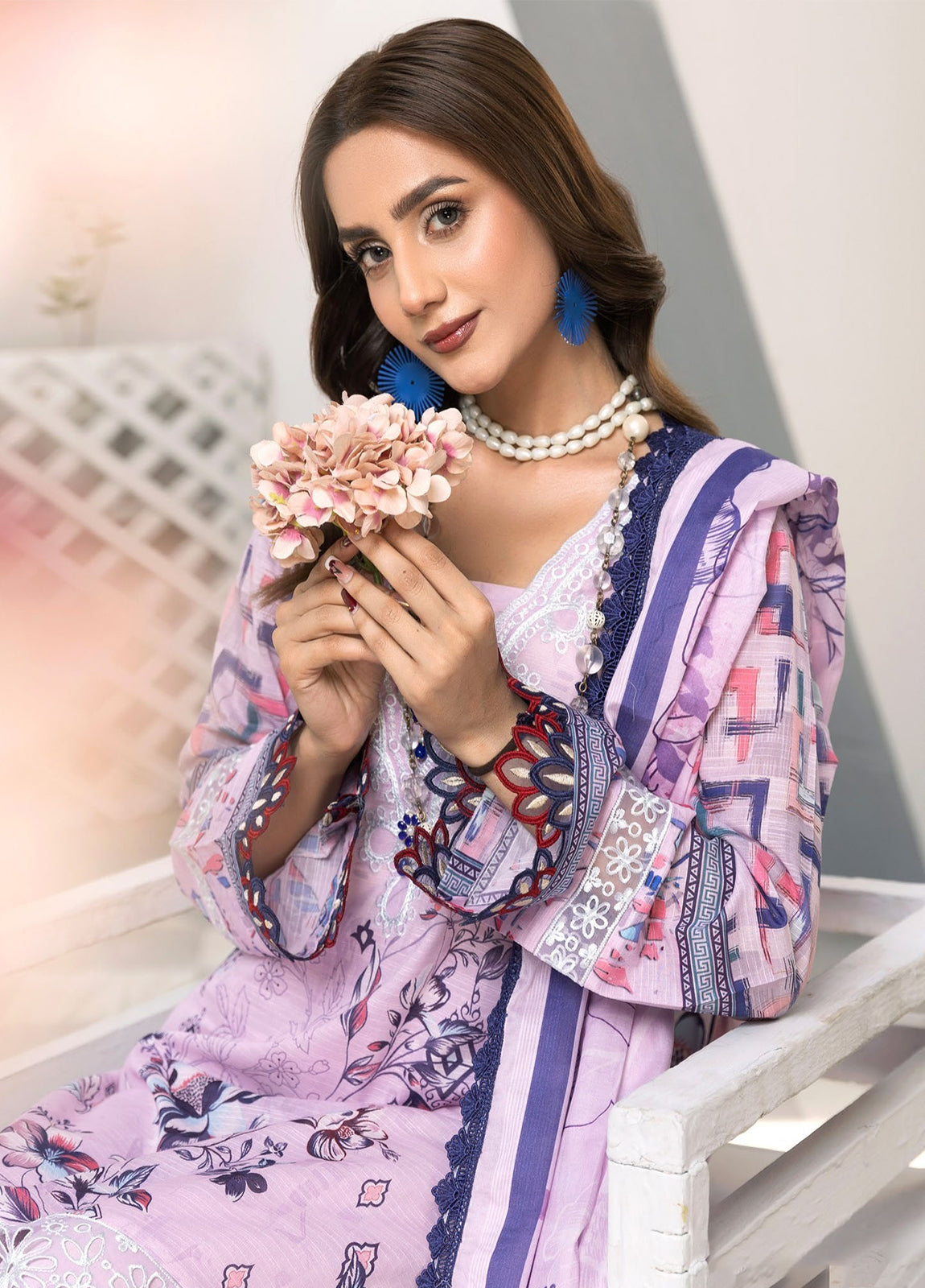 Janan By Sidra Aleem Embroidered Lawn Unstitched 3Pcs
