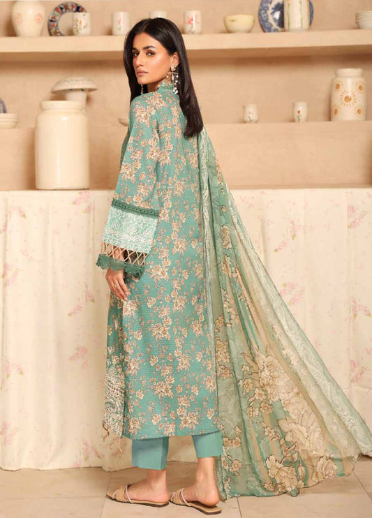 Aleeha by Johra Embroidered Chikankari + Printed Lawn Unstitched 3Pcs