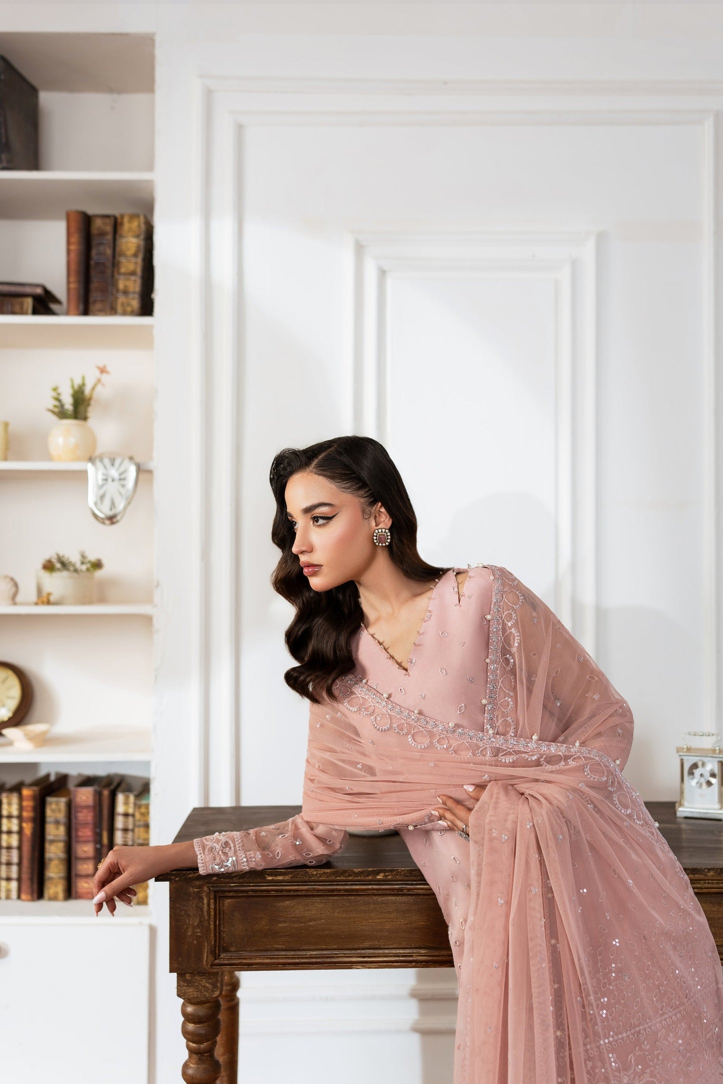 AZZAL MISHRI Luxury  Festive Embroidered Unstitched 3pcs