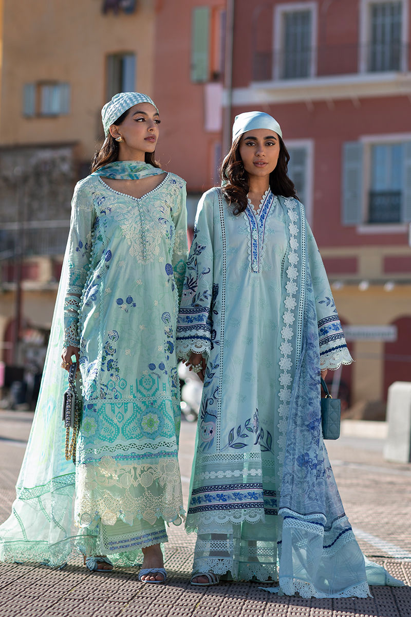 Zoha By Ansab Jahangir Embroidered Luxury Lawn'25 Unstitched 3pcs
