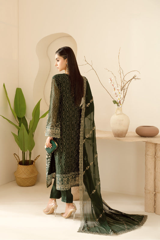 Sonehri By Ramsha Chiffon Unstitched 3pcs