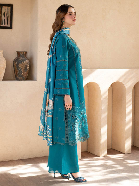 Stella By Mahnur Embroidered Lawn Unstitched 3pcs - Jotey