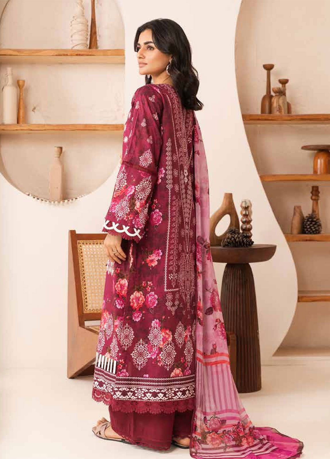 Nehal By Johra Embroidered Printed Lawn Unstitched 3Pcs