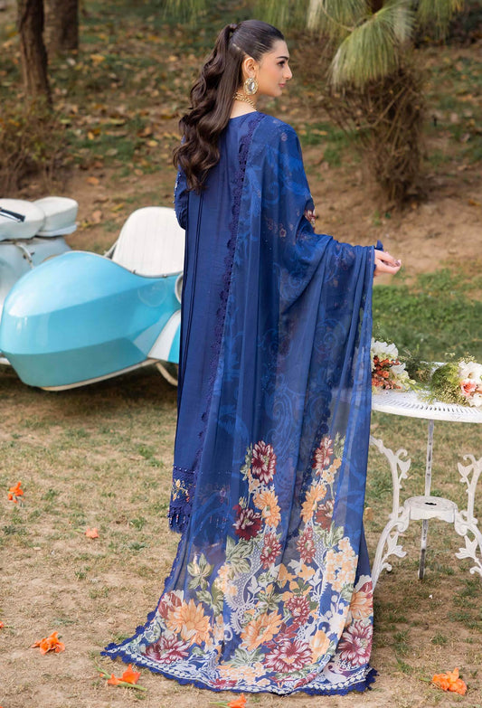 Adans Libas Gull Rukh Unstitched Lawn 3 Piece - Jotey