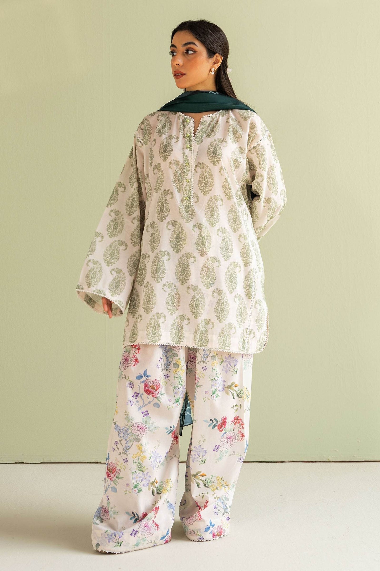 Coco By Zara Shahjahan Digital Printed Lawn Unstitched 3pcs - Jotey