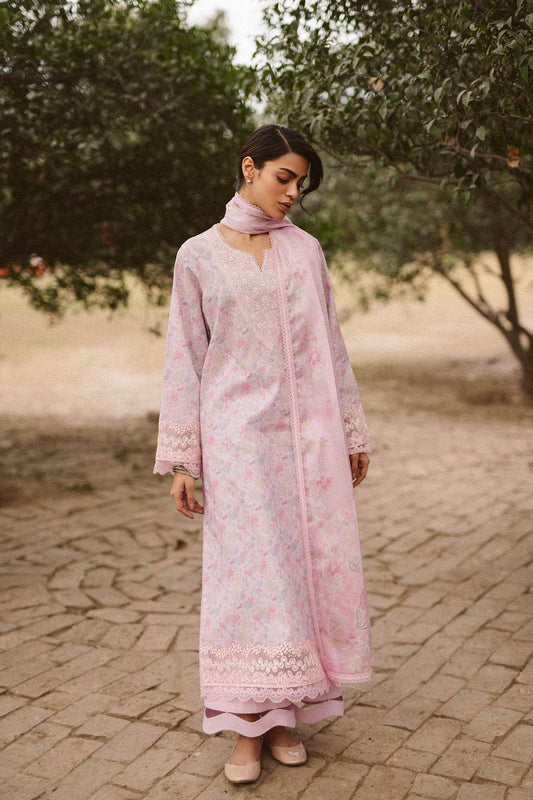 AYZEL Core Collection Embroidered Unstitched Lawn 3pcs - Jotey