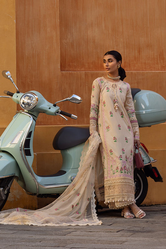 Zoha By Ansab Jahangir Embroidered Luxury Lawn'25 Unstitched 3pcs