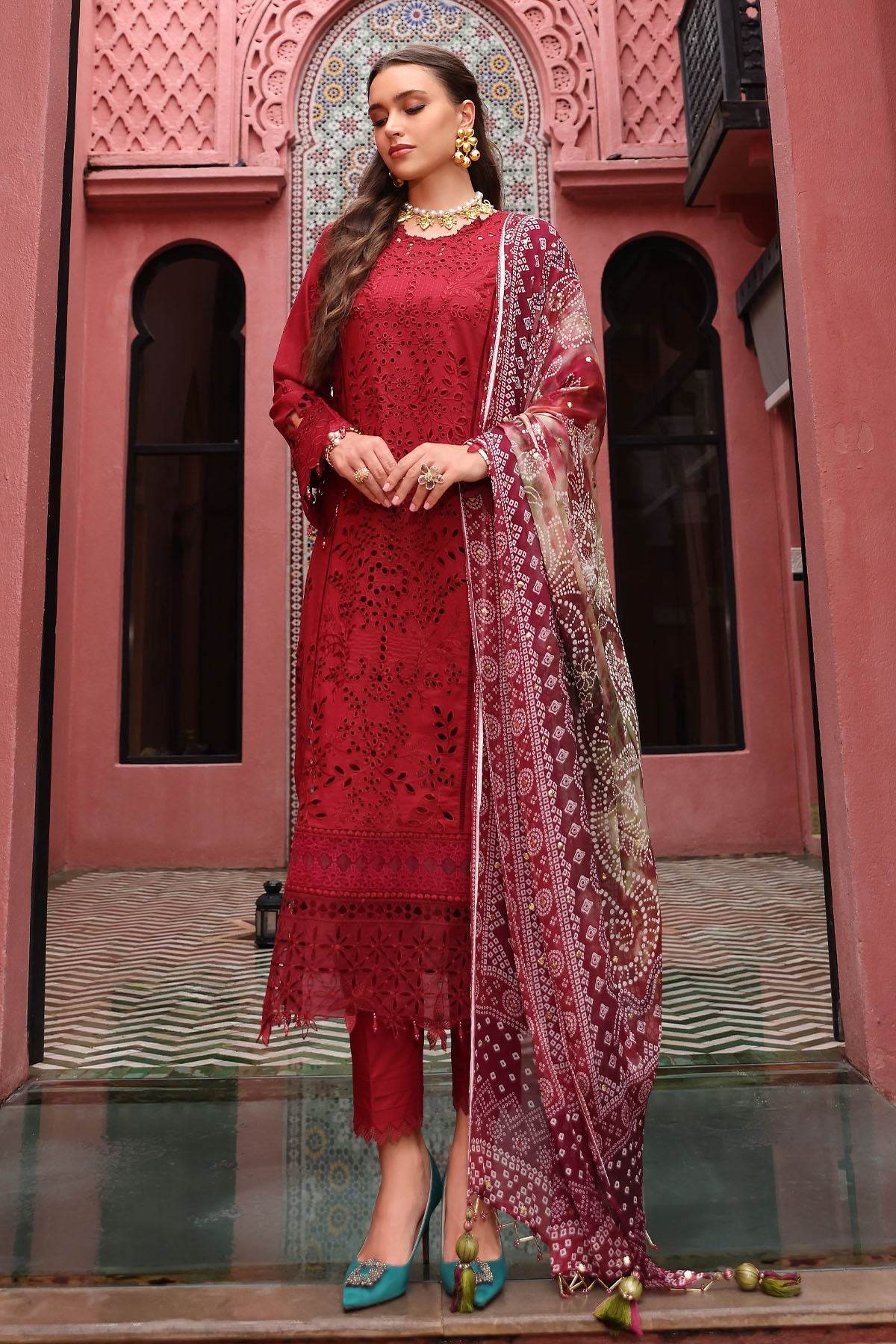 Baazar By Nureh Embroidered Chikankari Lawn Unstitched 3pcs - Jotey