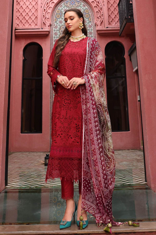 Baazar By Nureh Embroidered Chikankari Lawn Unstitched 3pcs - Jotey