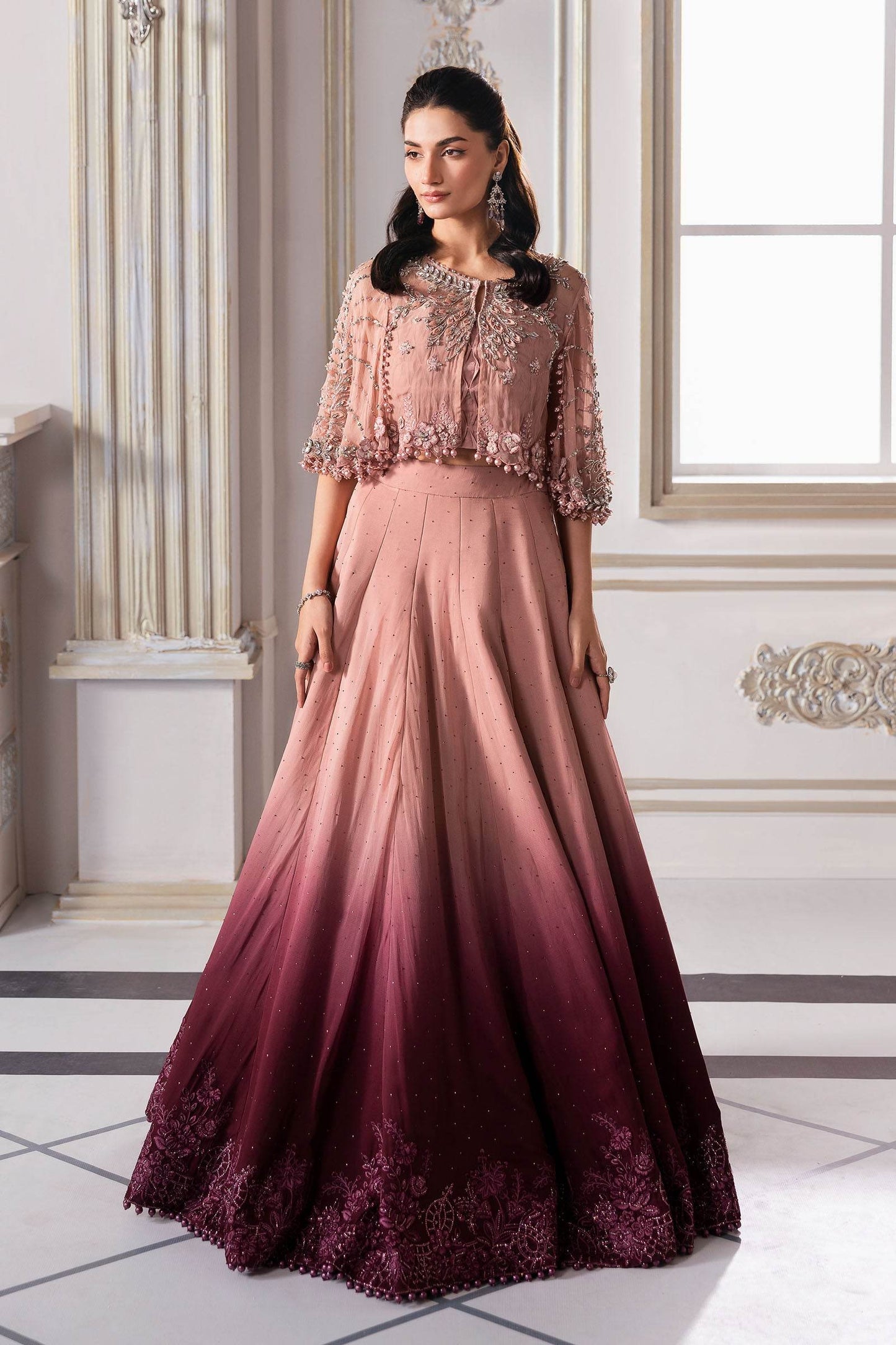 MARIA B. Embroidered Vol-30 Luxury Unstitched 3pcs - Jotey
