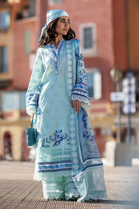Zoha By Ansab Jahangir Embroidered Luxury Lawn'25 Unstitched 3pcs