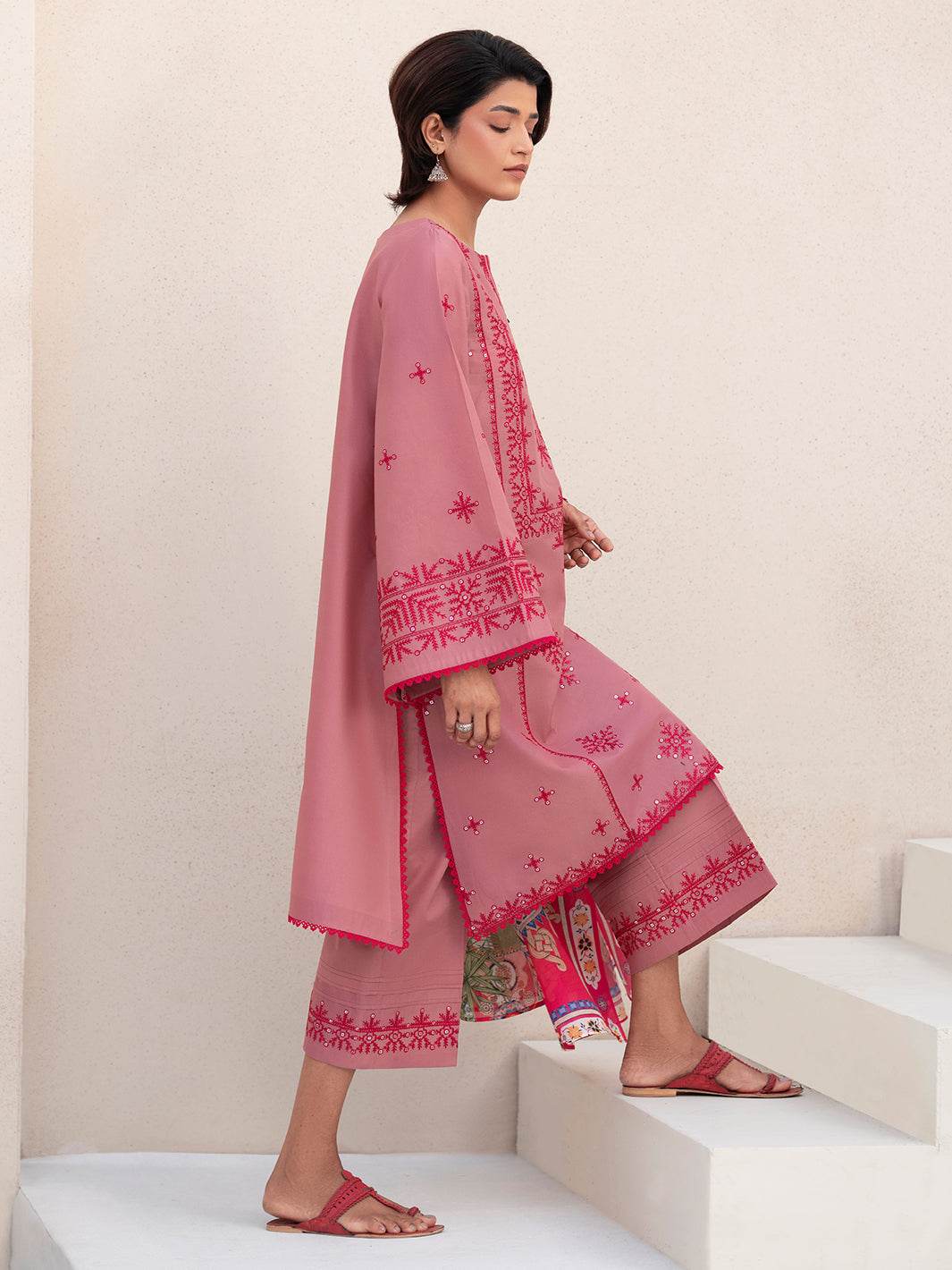 Bin Ilyas Summer Edit'25 Embroidered Lawn Unstitched 3pcs - Jotey