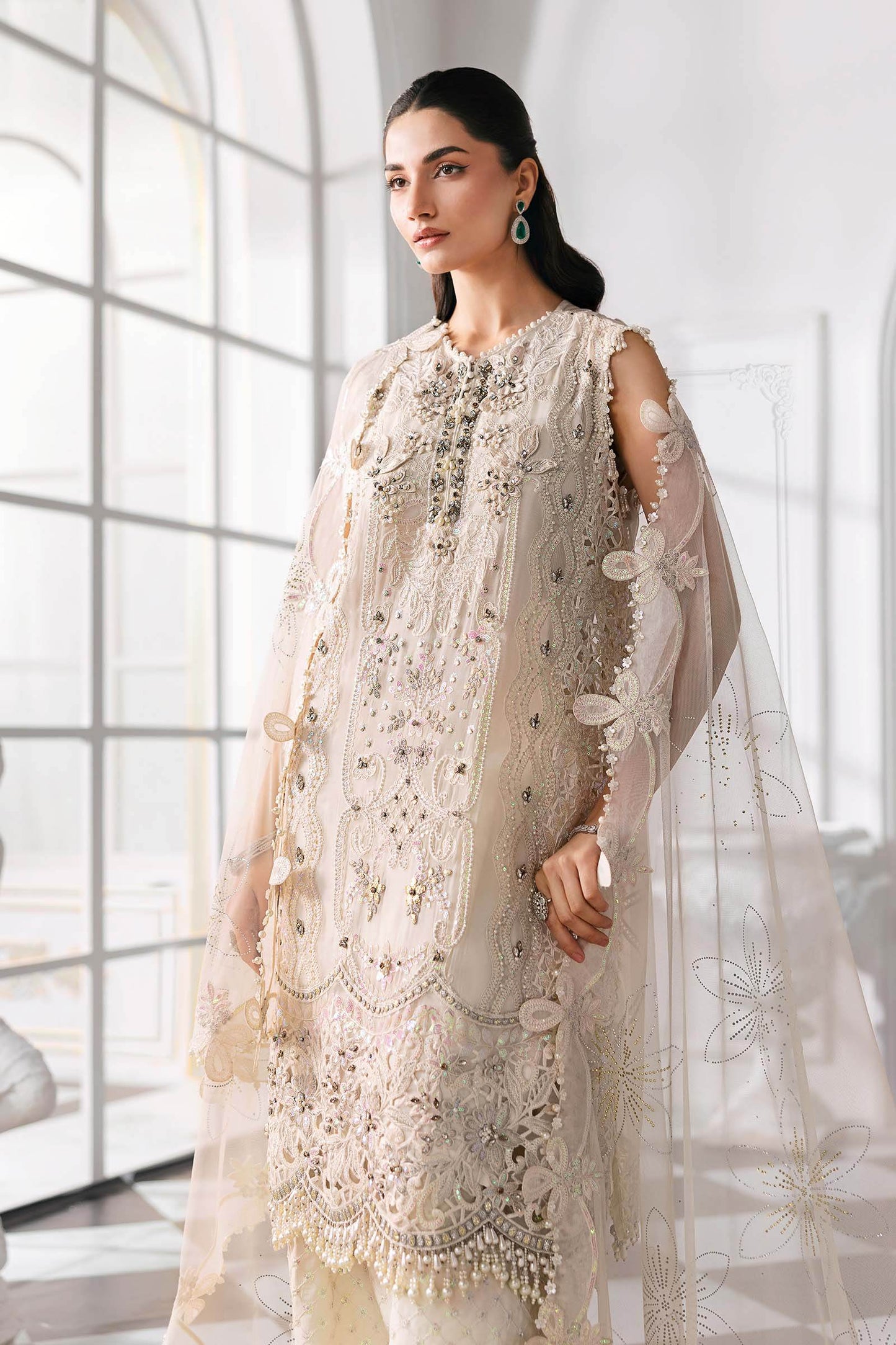MARIA B. Embroidered Vol-30 Luxury Unstitched 3pcs - Jotey