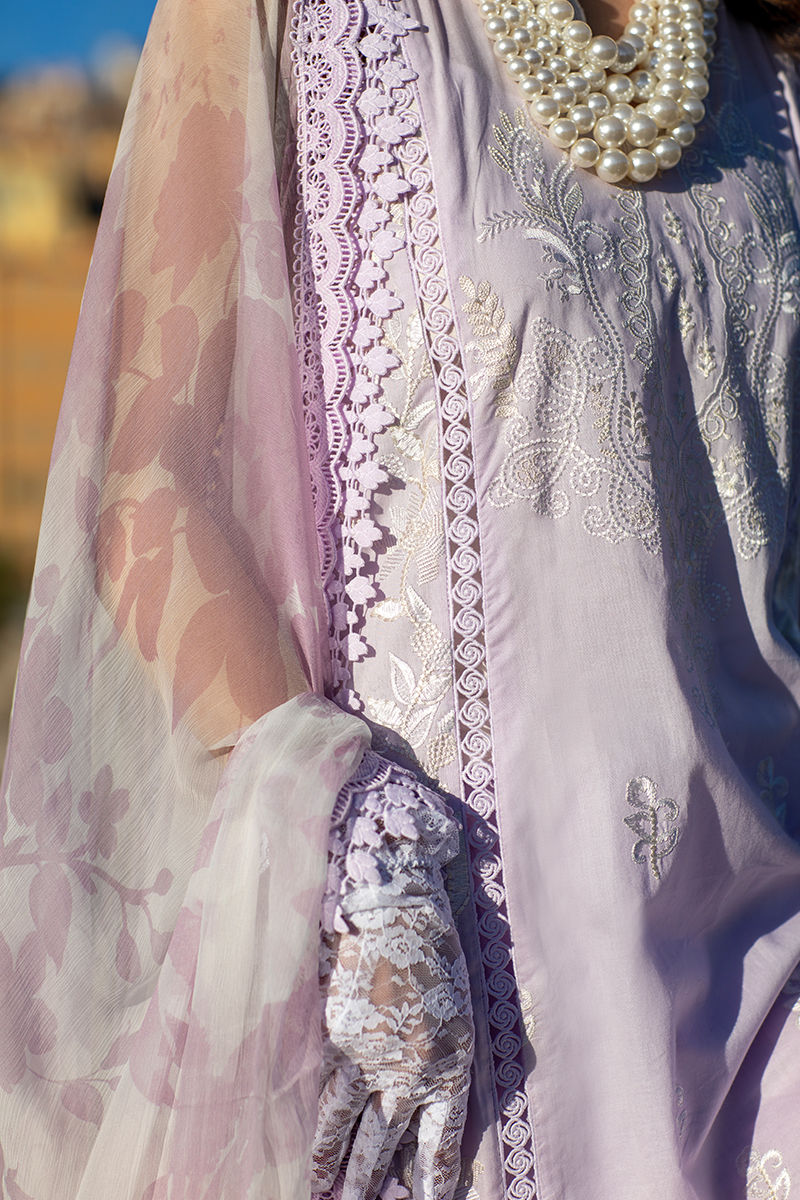 Zoha By Ansab Jahangir Embroidered Luxury Lawn'25 Unstitched 3pcs