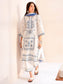 Bin Ilyas Summer Edit'25 Embroidered Lawn Unstitched 3pcs - Jotey