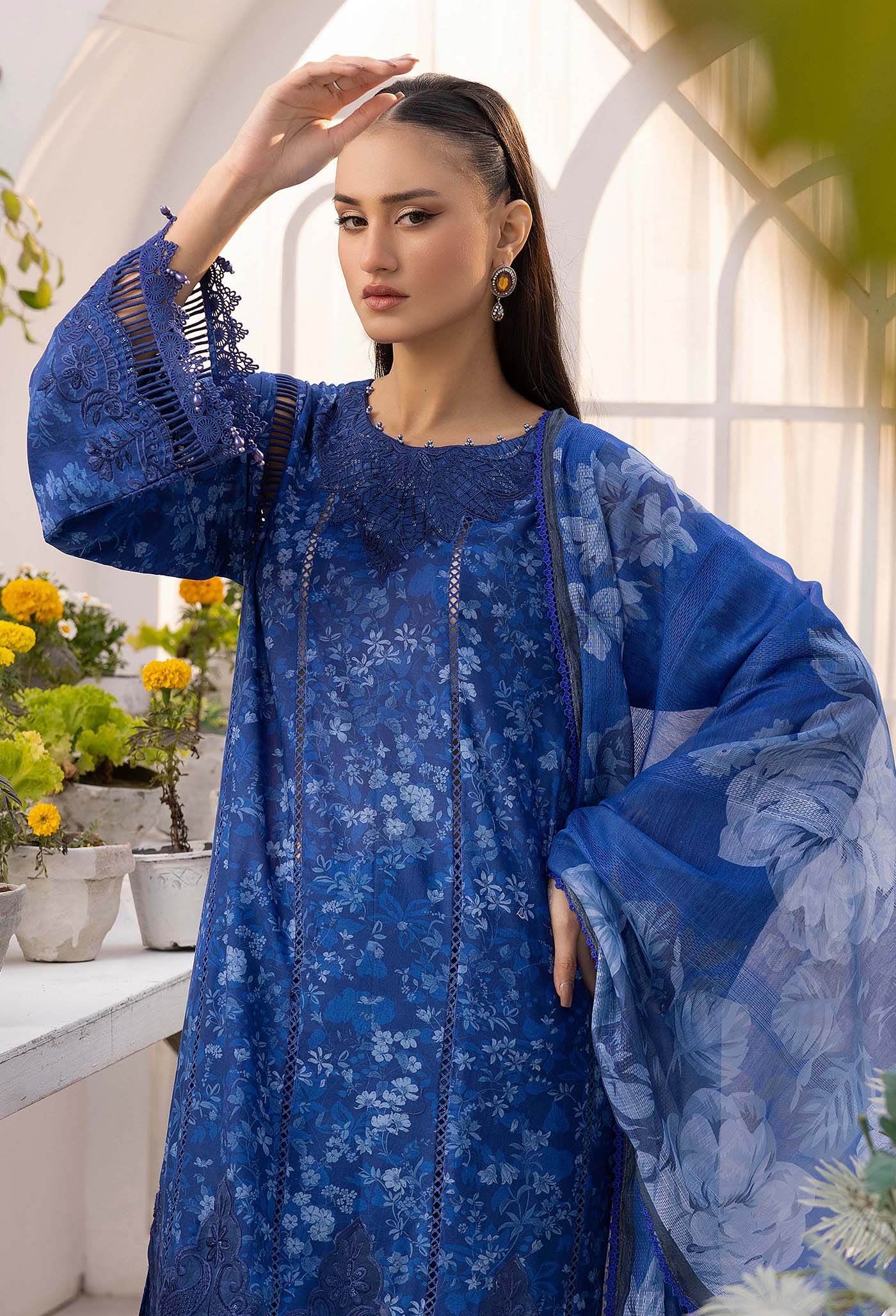 Solana By Adans Libas Printed Lawn Unstitched 3 Piece - Jotey