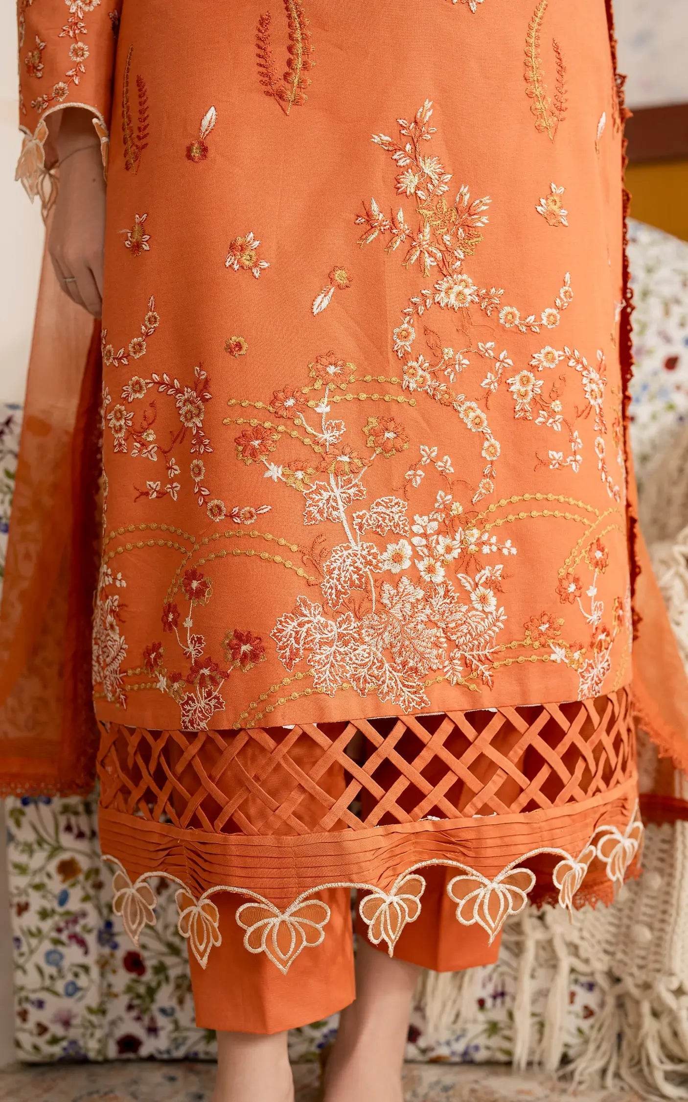 Meraki By Asifa And Nabeel Vol-01 Embroidered Lawn Unstitched 3pcs - Jotey