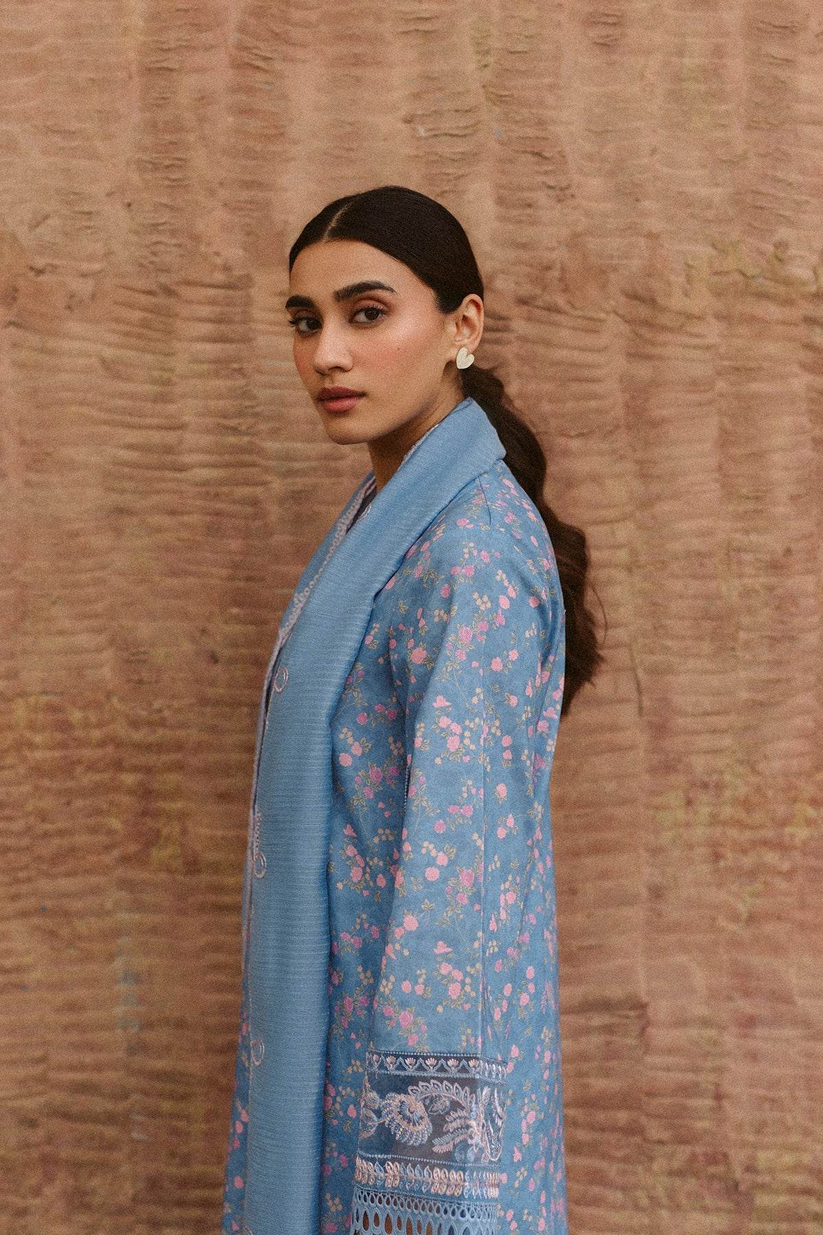 AYZEL Core Collection Embroidered Unstitched Lawn 3pcs - Jotey