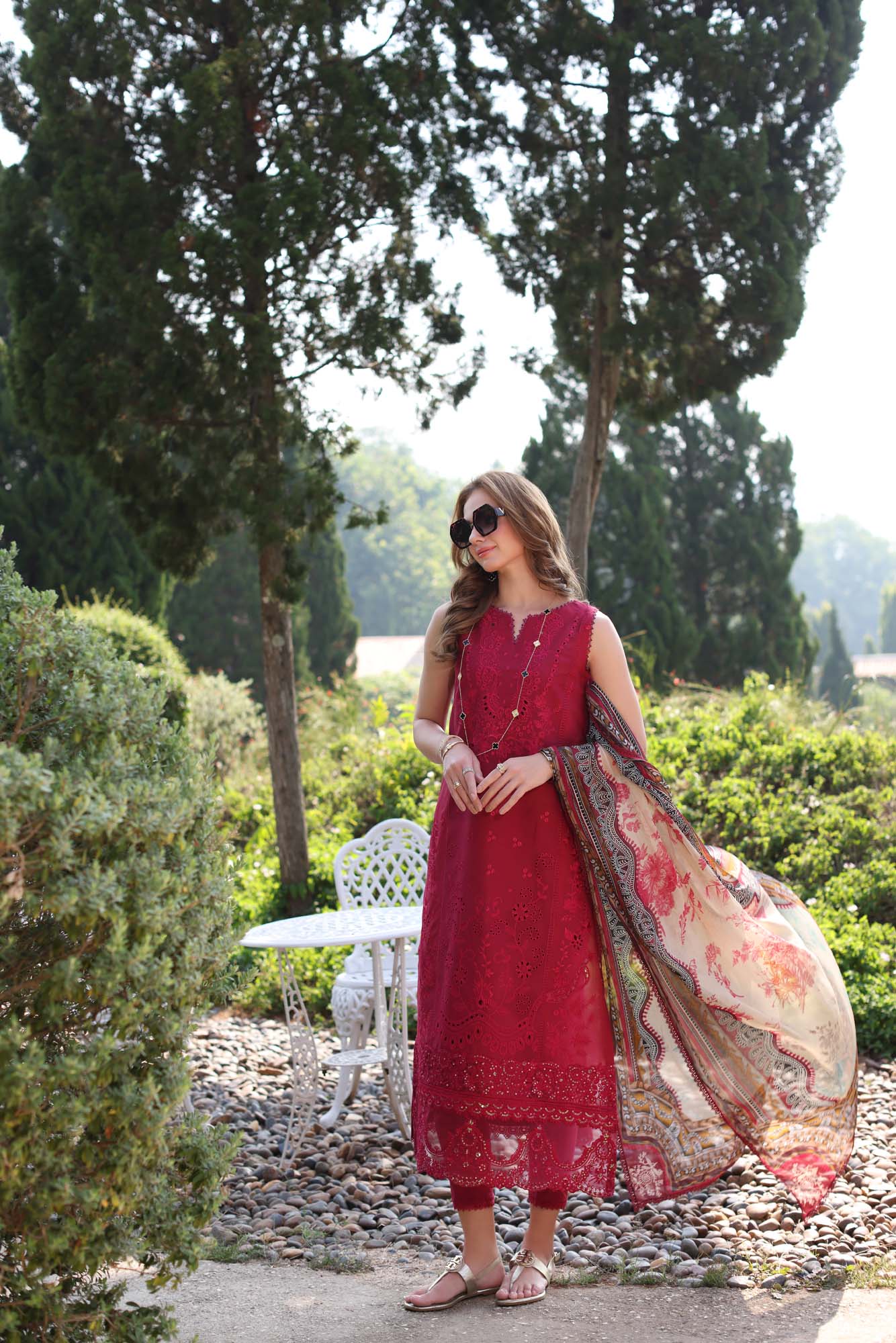 Noor By Saadia Asad Eid Luxe Printkari Embroidered Lawn Unstitched 3pcs