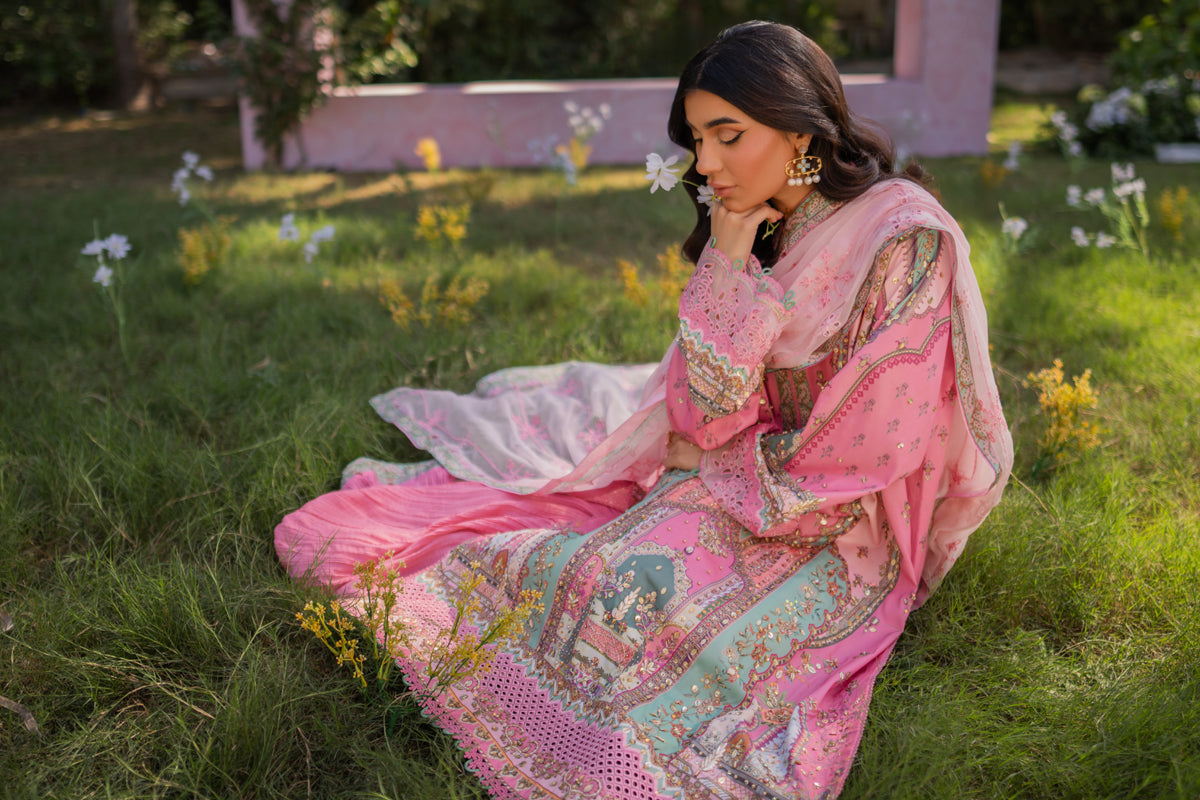 Luxe Silk By Qalamkar Embroidered Unstitched 3pcs