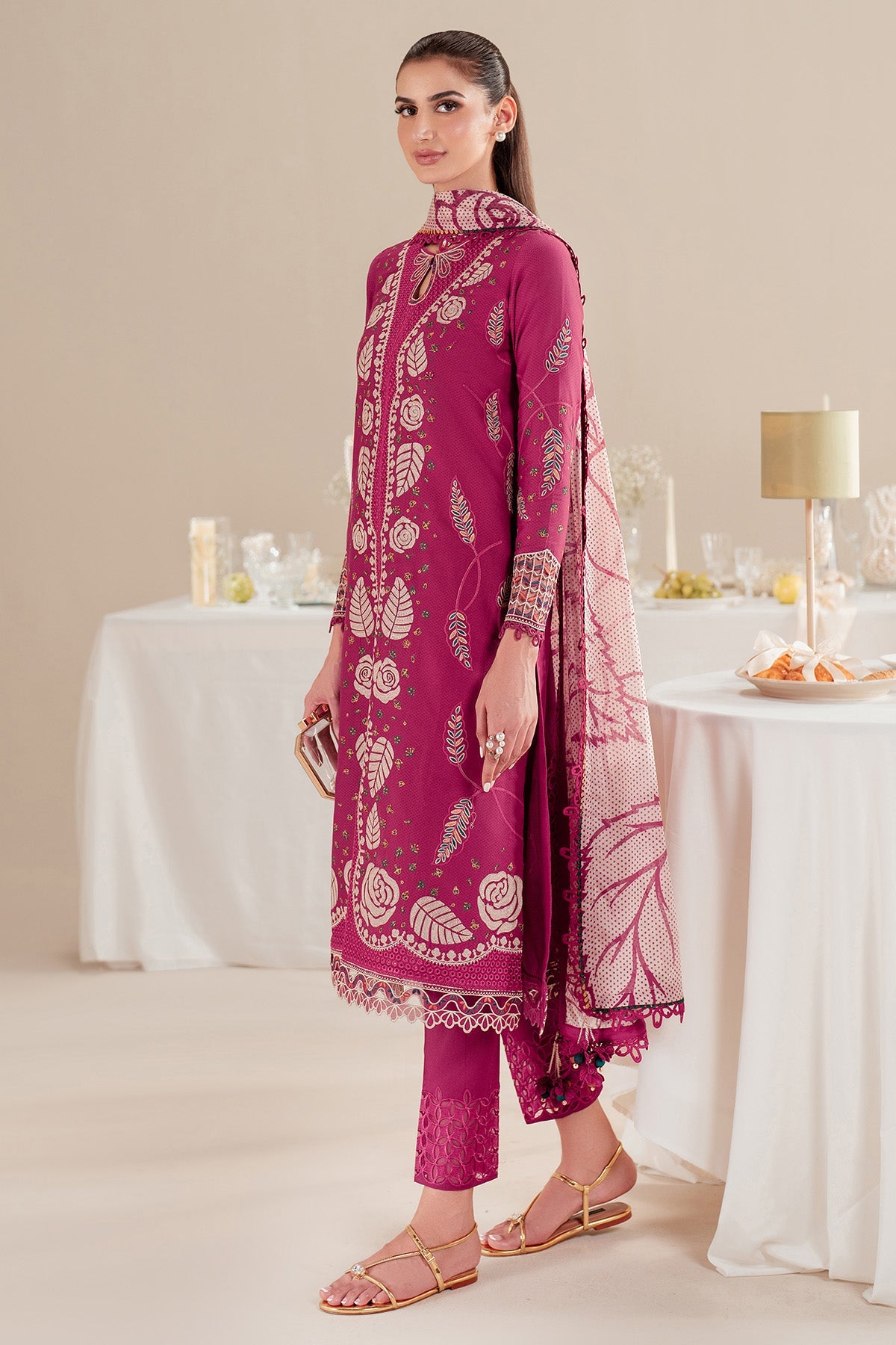 Iris By Jazmin Embroidered Luxury Lawn Unstitched 3pcs