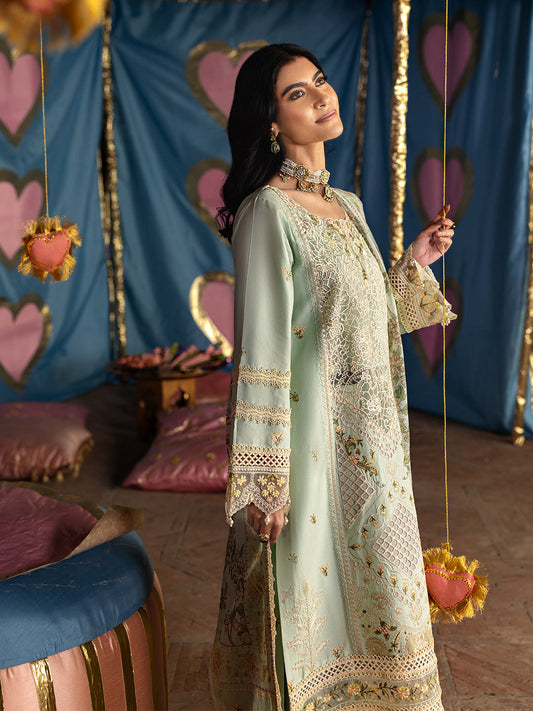 Husn Jahan By Mahnur Embroidered Luxury Lawn Unstitched 3pcs