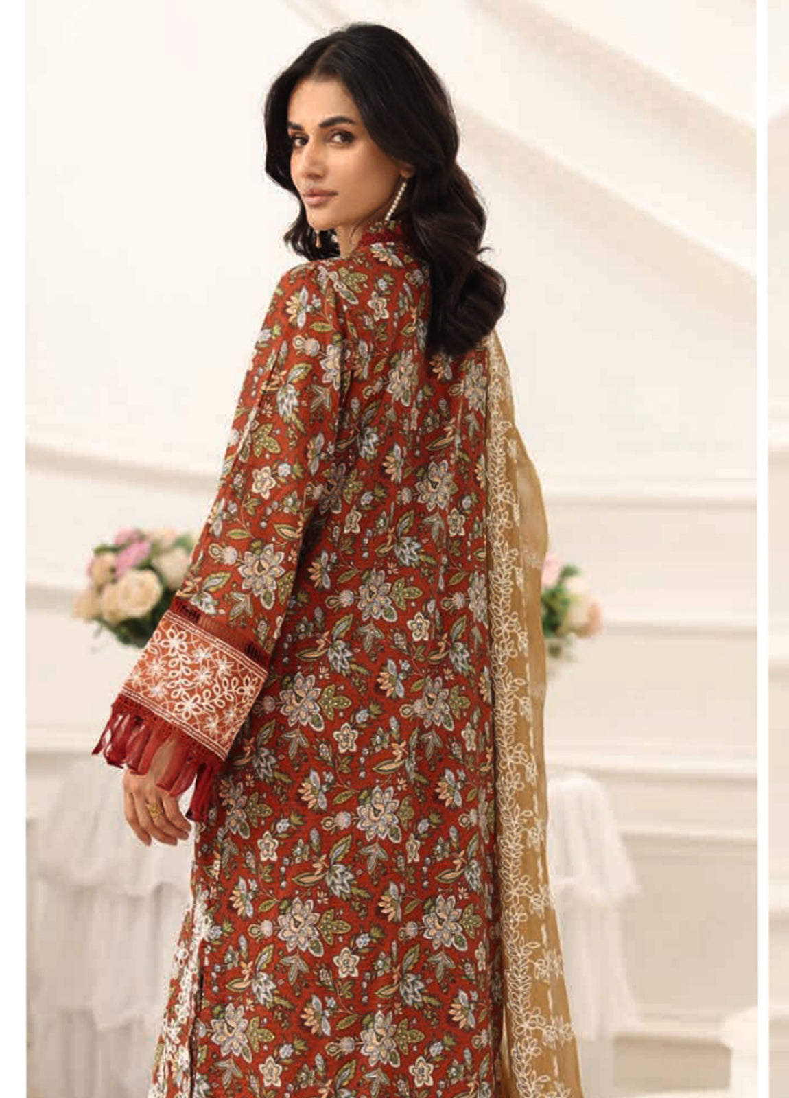 Shamna By Johra Embroidered Chikankari Printed Lawn Unstitched 3Pcs