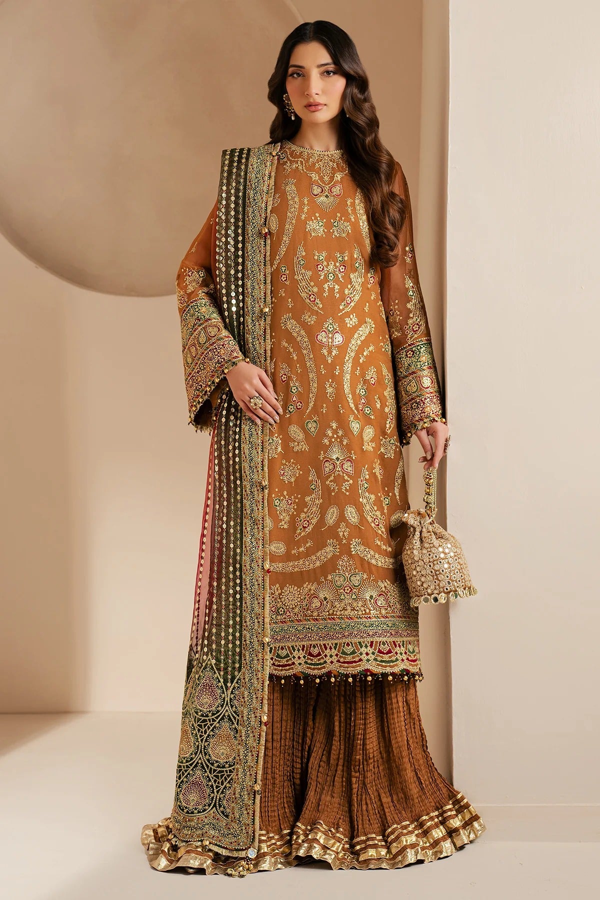 JAZMIN Wedding Formals Embroidered Chiffon Unstitched 3pcs