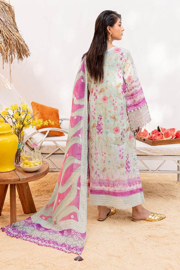 Nureh Gardenia Embroidered Lawn Unstitched 3pcs - Jotey