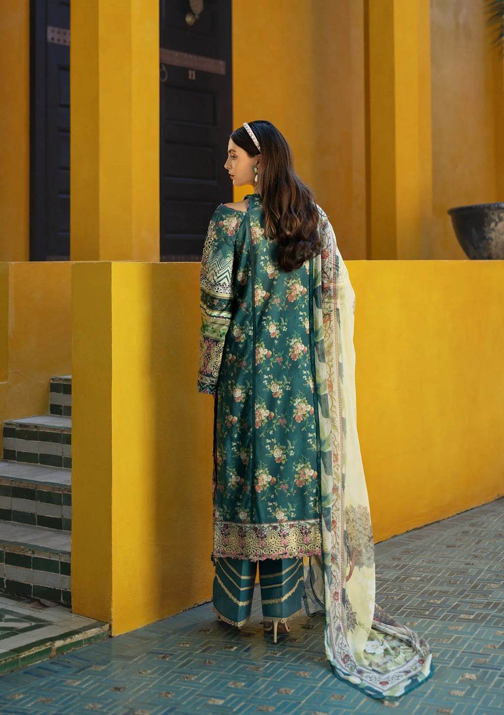 Elaf Premium Signature Embroidered Lawn Unstitched 3pcs - Jotey