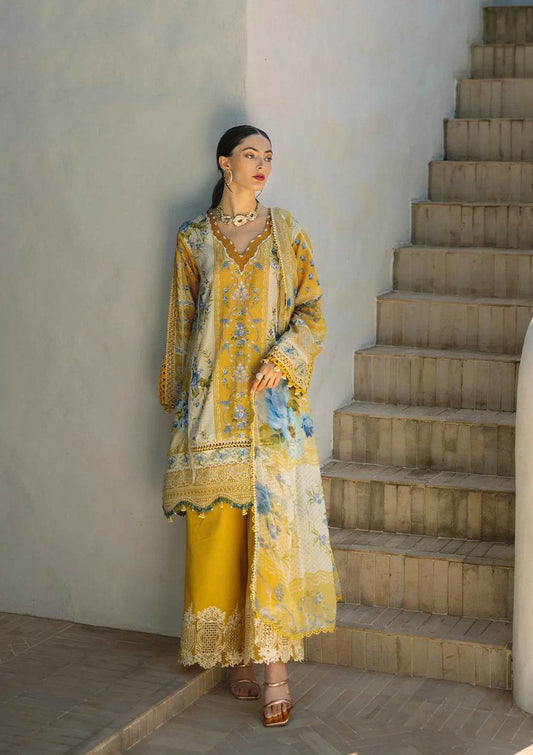 Elaf Premium Signature Embroidered Lawn Unstitched 3pcs - Jotey