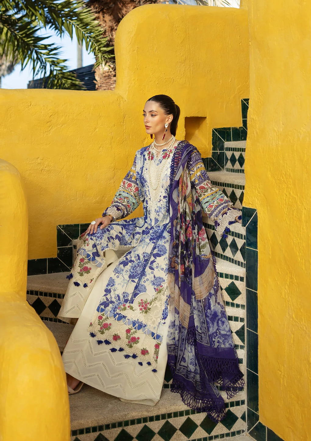 Elaf Premium Signature Embroidered Lawn Unstitched 3pcs