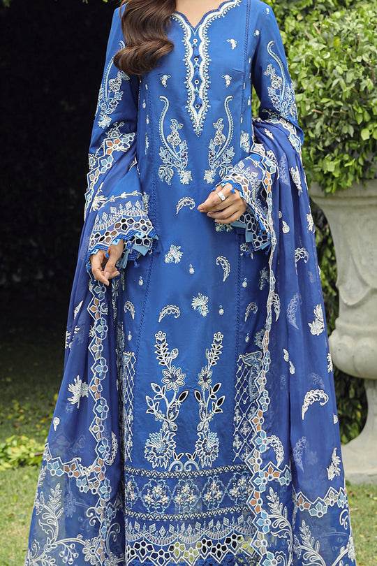 Qalamkar Festive Lawn Unstitched 3pcs - Jotey