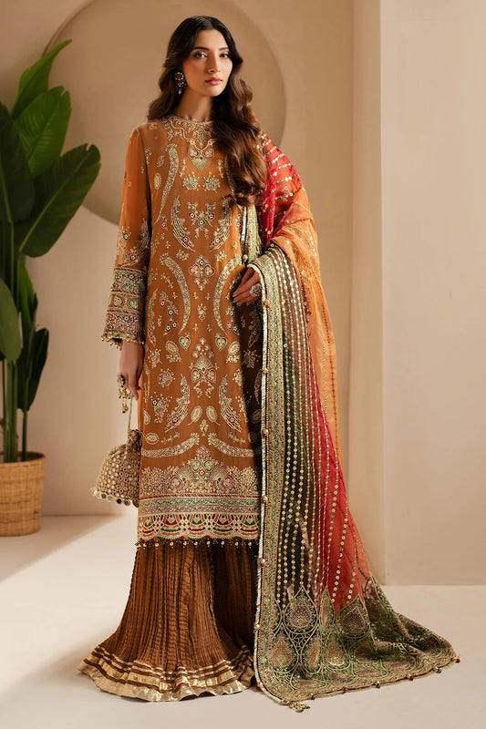 JAZMIN Wedding Formals Embroidered Chiffon Unstitched 3pcs