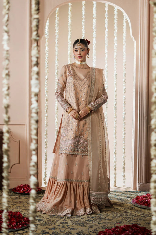 Dastoor By Zebtan Embroidered Luxury Organza Unstitched 3 Piece