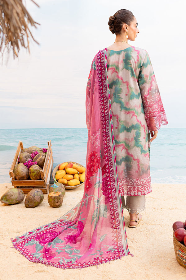 Nureh Gardenia Embroidered  Lawn Unstitched 3pcs - Jotey