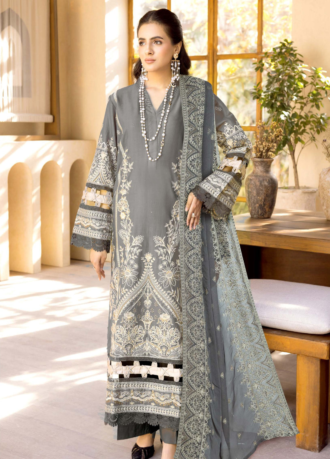 Maheer by Johra Embroidered Lawn Unstitched 3Pcs – Jotey