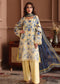 Keyaan By Johra Embroidered Chikankari Printed Bana Dora Lawn Unstitched 3Pcs