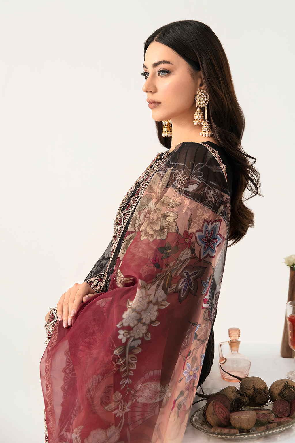 Minhal By Ramsha Chiffon Vol-11 Semi-Stitched 3pcs