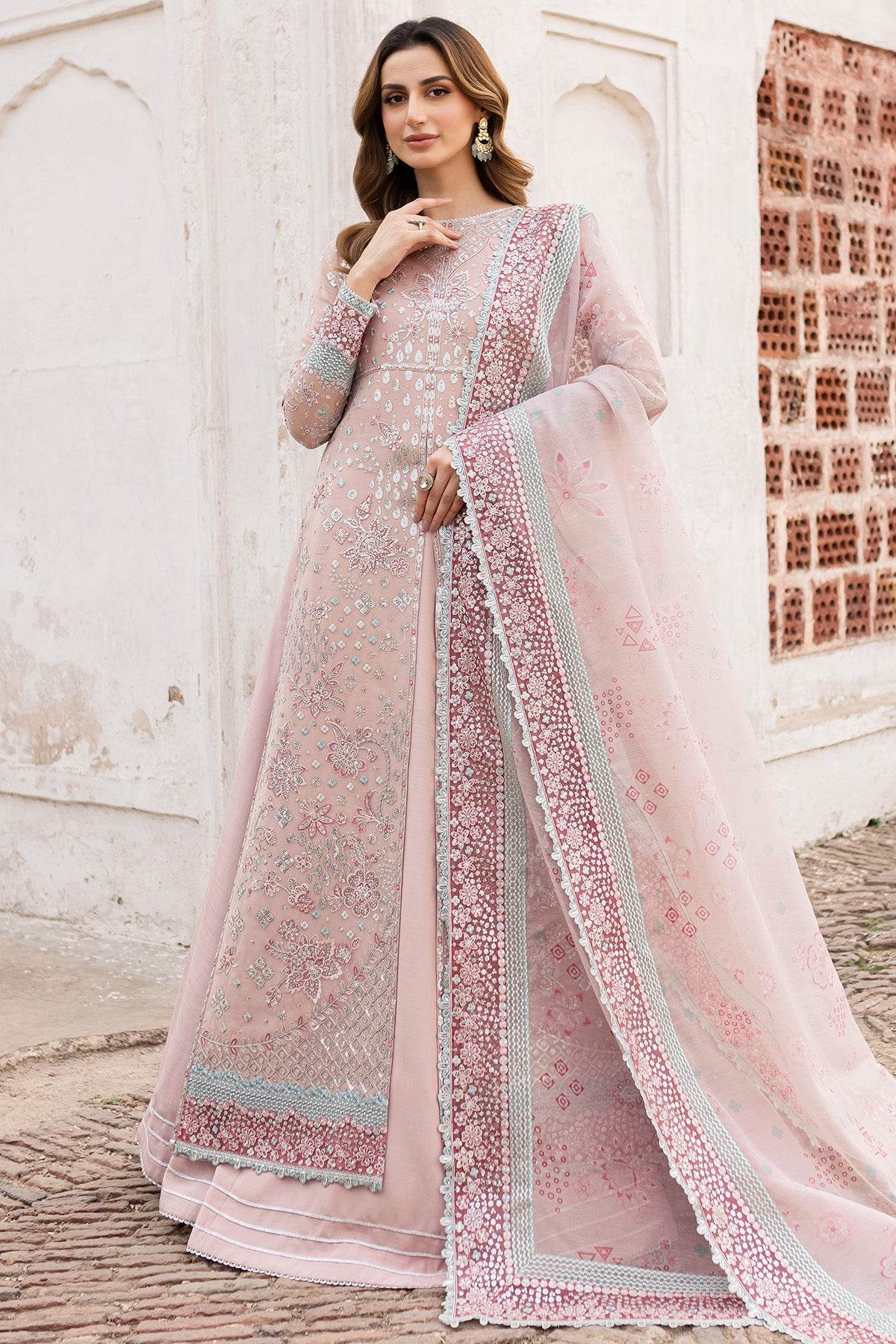 Ritzier By Farasha Embroidered Luxury Chiffon Unstitched 3pcs - Jotey