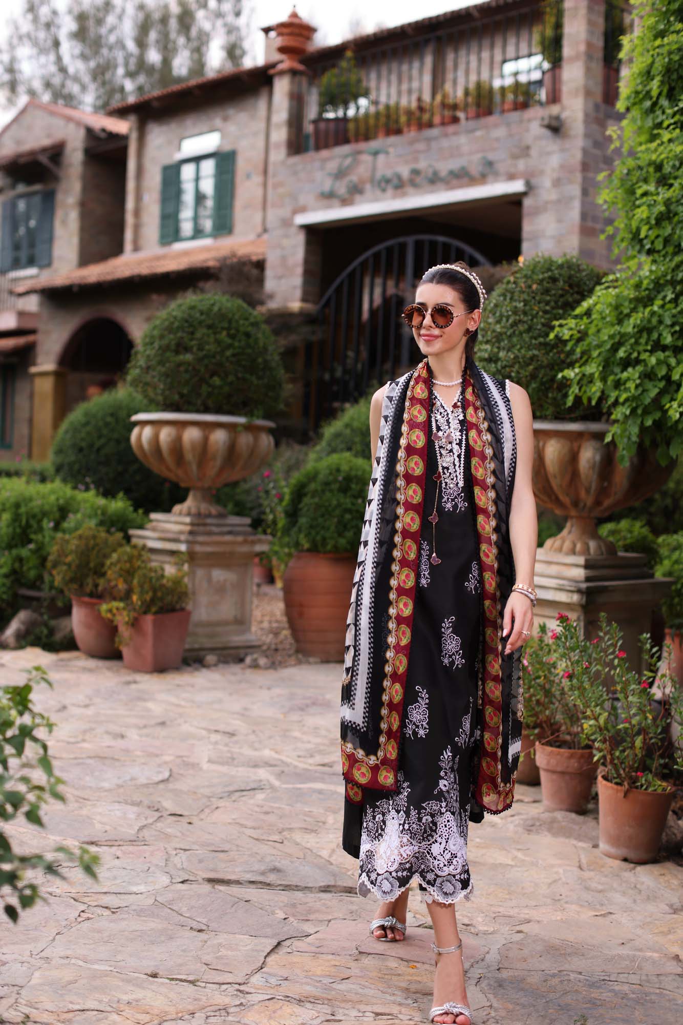 Noor By Saadia Asad Eid Luxe Printkari Embroidered Lawn Unstitched 3pcs