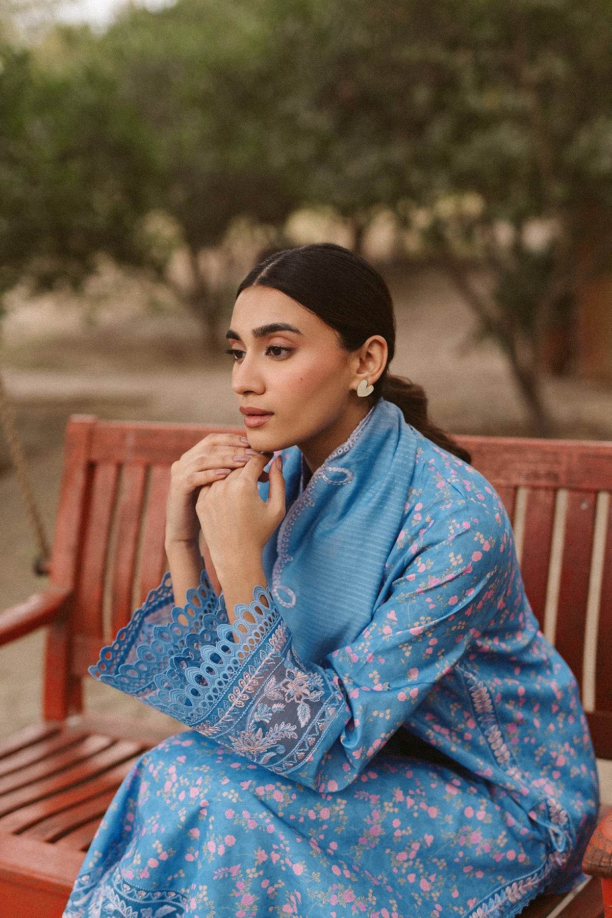 AYZEL Core Collection Embroidered Unstitched Lawn 3pcs - Jotey